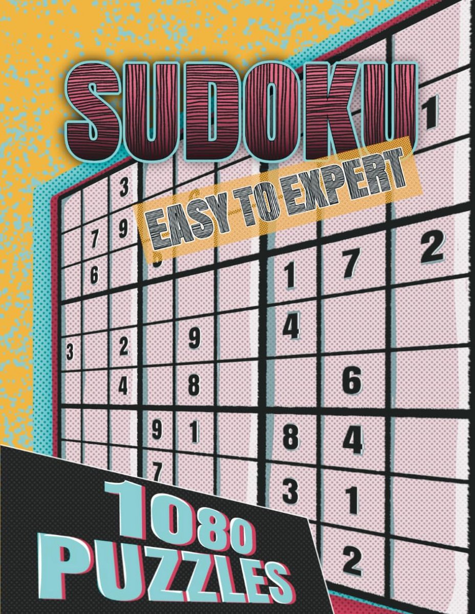 Sudoku Puzzelboek - Logica Spel - Mentale Uitdaging - 1080 Puzzels Inclusief Oplossingen - Groot Formaat