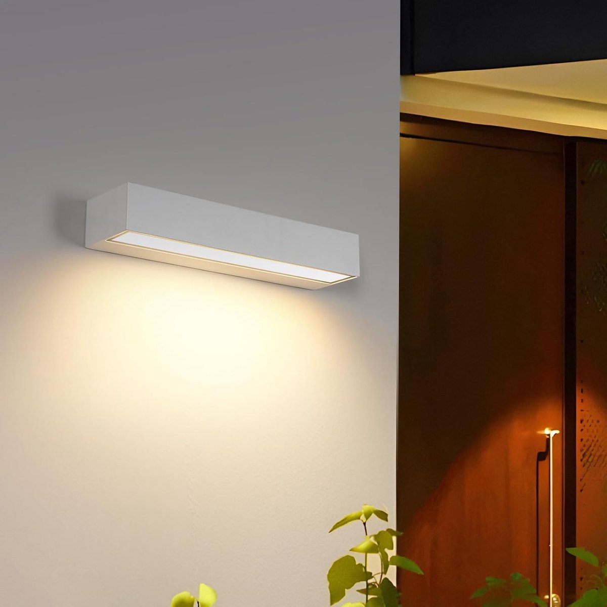Moderne IP65 Buiten Wandlamp 16W Warm Wit Licht 3000K - Waterdicht voor Gevel en Balkon