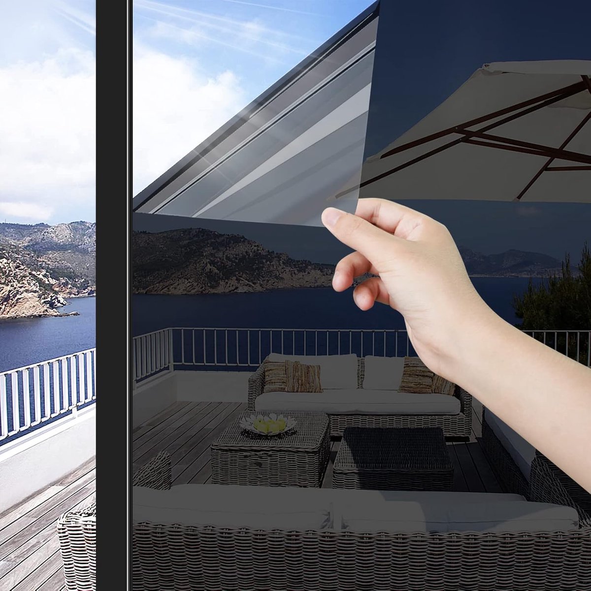 Zonwerende Eenrichtingsspiegel Raamfolie voor Privacy en Warmte-Isolatie