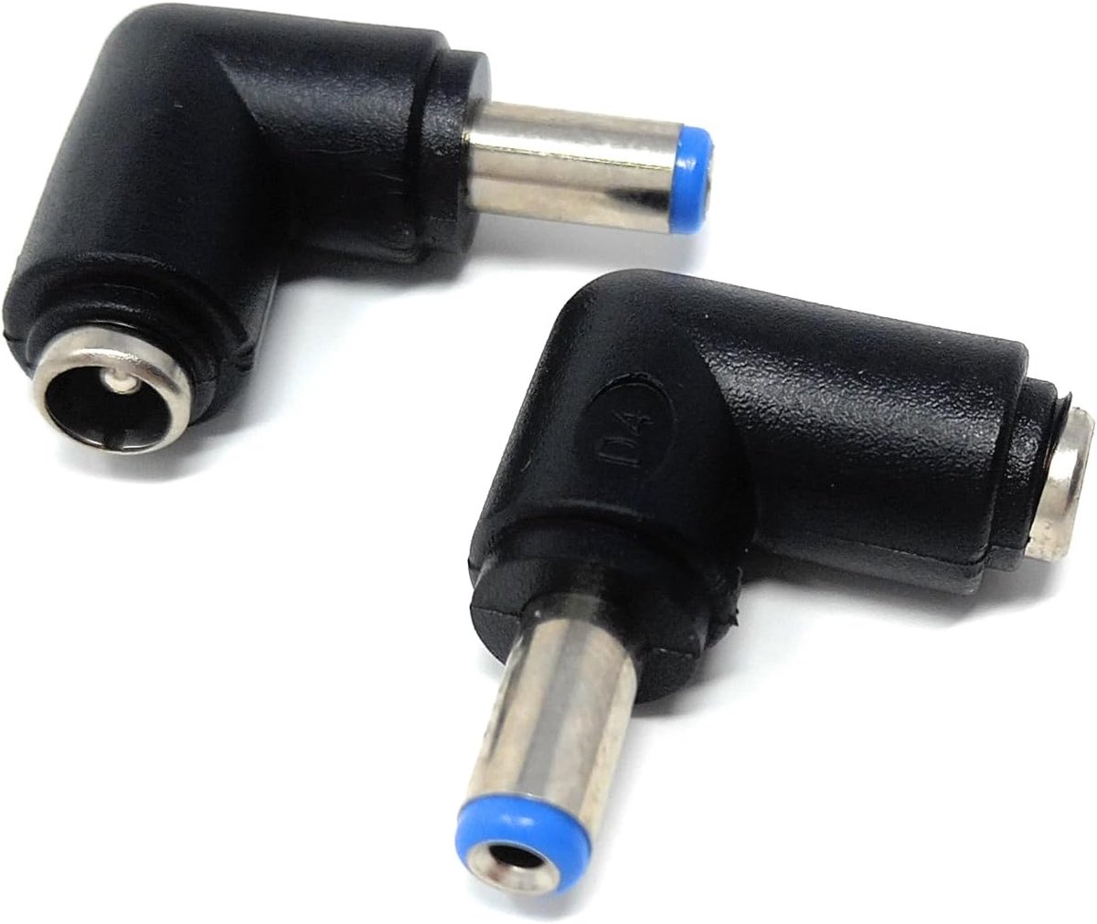 2 Stuks 5.5x2.1mm Haakse DC Power Adapter - Universele Stekker voor CCTV, LED en Muziekinstrumenten
