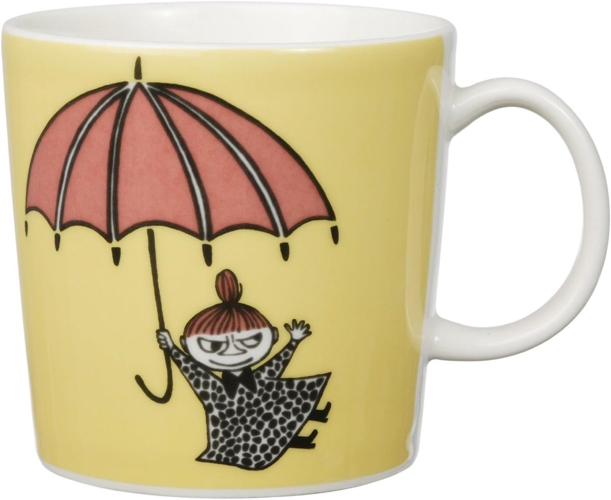 Geel Moomin Mok met Kleine Buiten - 300 ml Keramiek