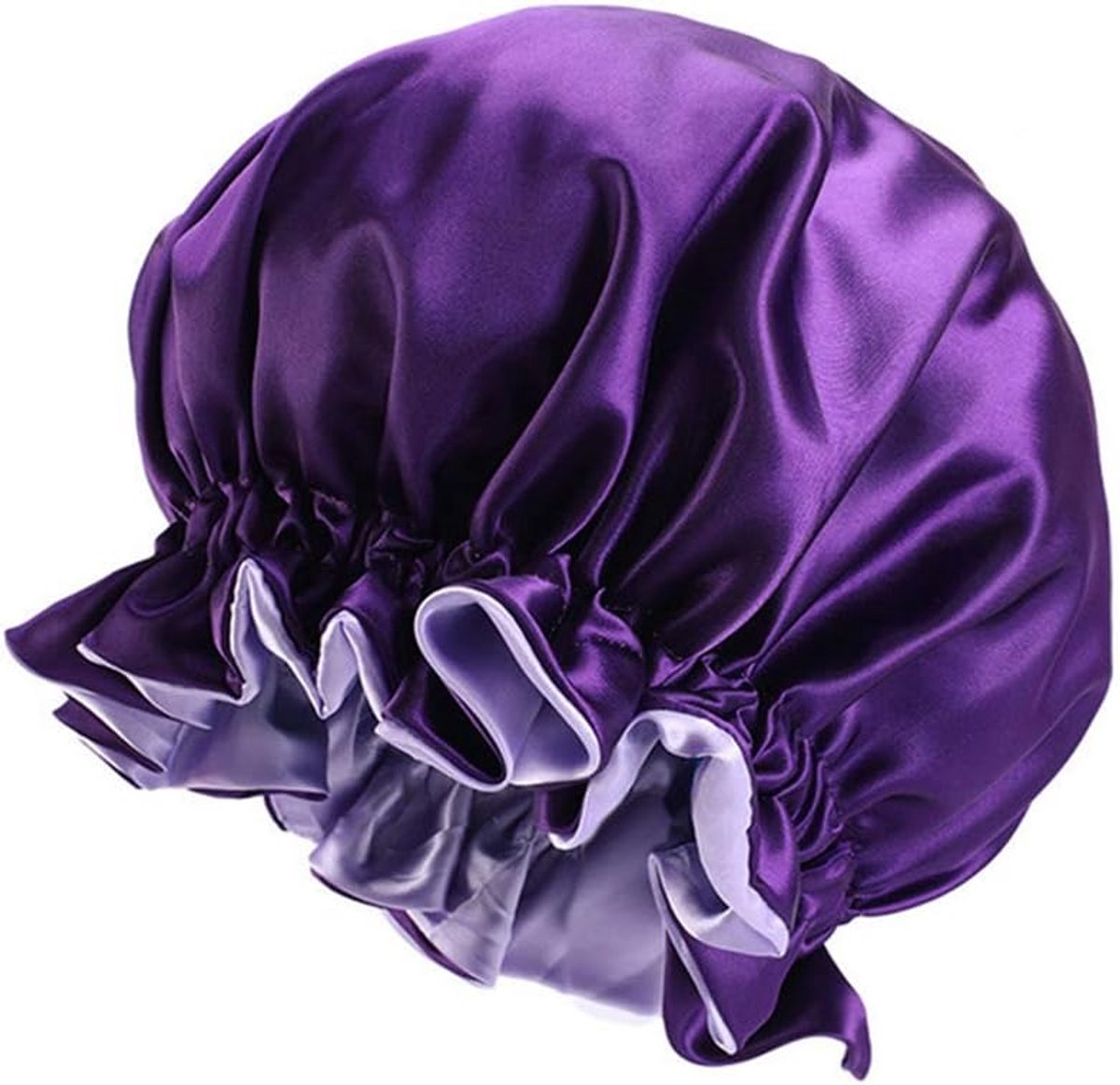 Slaapmuts Vrouwen - Nachtmuts Tulband - Haar Bescherming - Dubbellaags Verstelbaar - 36-37 cm Diameter - Meerdere Kleuren