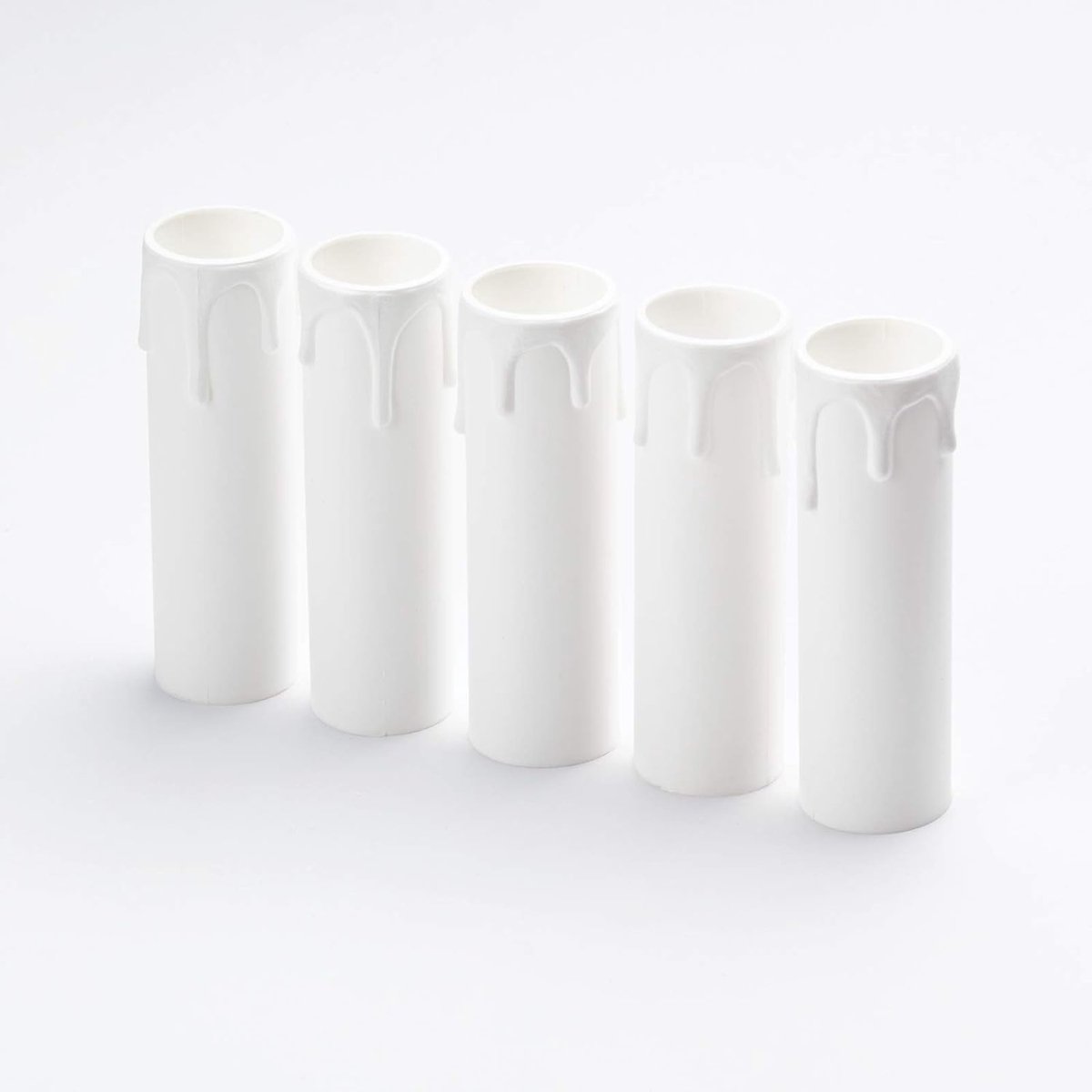 5x Kaarshulzen Wit 115mm - Universele Lamphouder voor Kroonluchter & Wandlamp