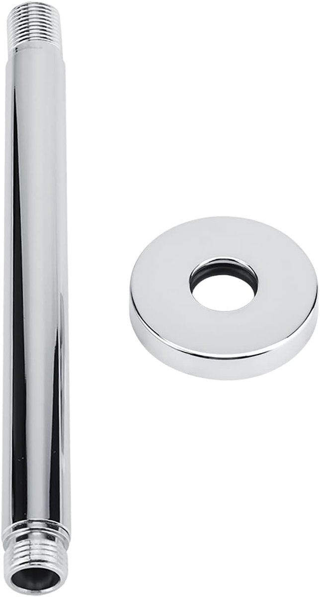 Plafond Douchearm Verlengstuk Rvs Chroom 20cm voor Regendouchekop