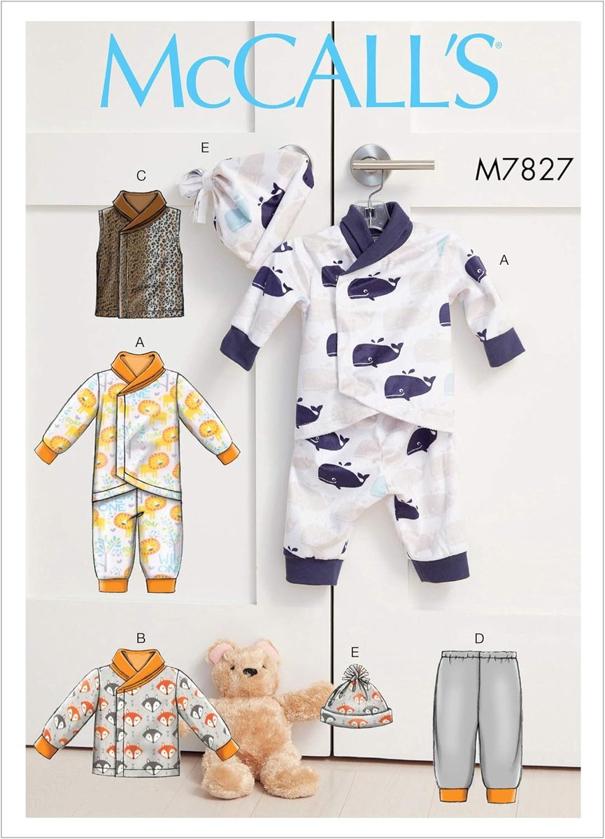 Baby Kledingpatroon - Kinderkleding Maken - Zelf Naaien - Meerdere Maten - NB tot XL