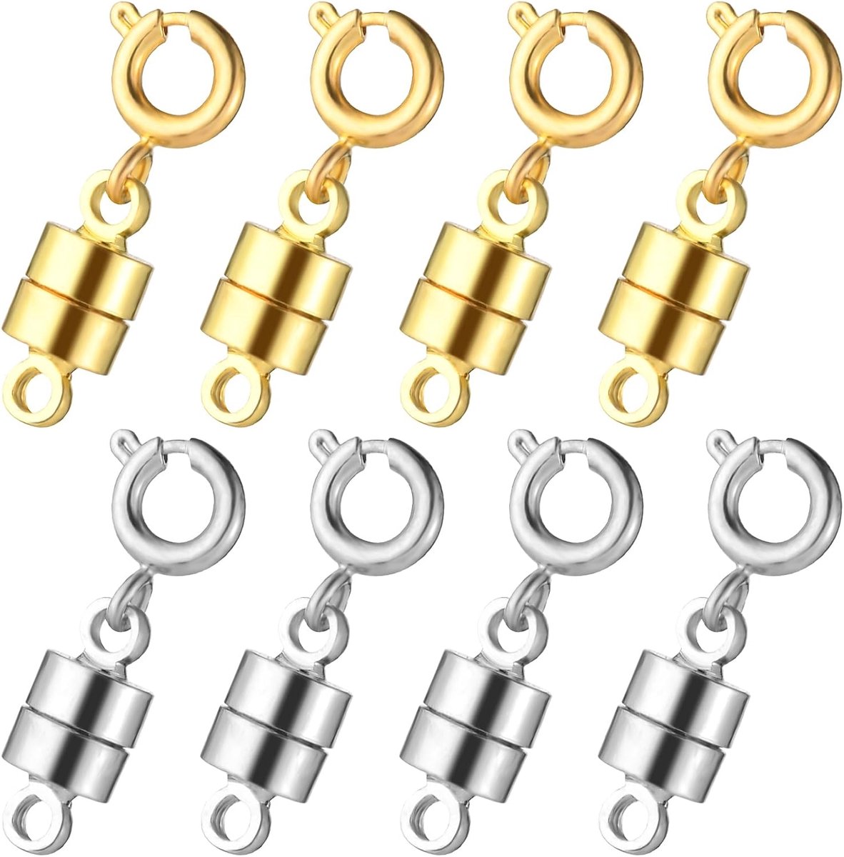 8-delige Set Magnetische Sluitingen voor Kettingen en Armbanden