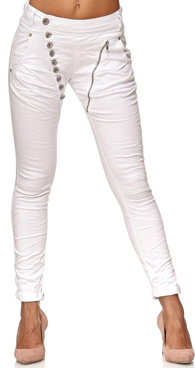 Dames Jeans met Knoopsluiting Trendy | Comfortabele Pasvorm