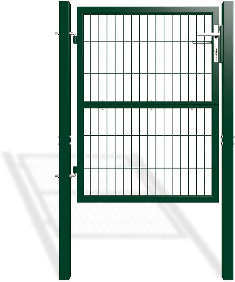 Gaaspoort Groen - Tuinpoort Metaal - Tuin Afscheiden - Verstelbare Scharnieren - 106x120cm
