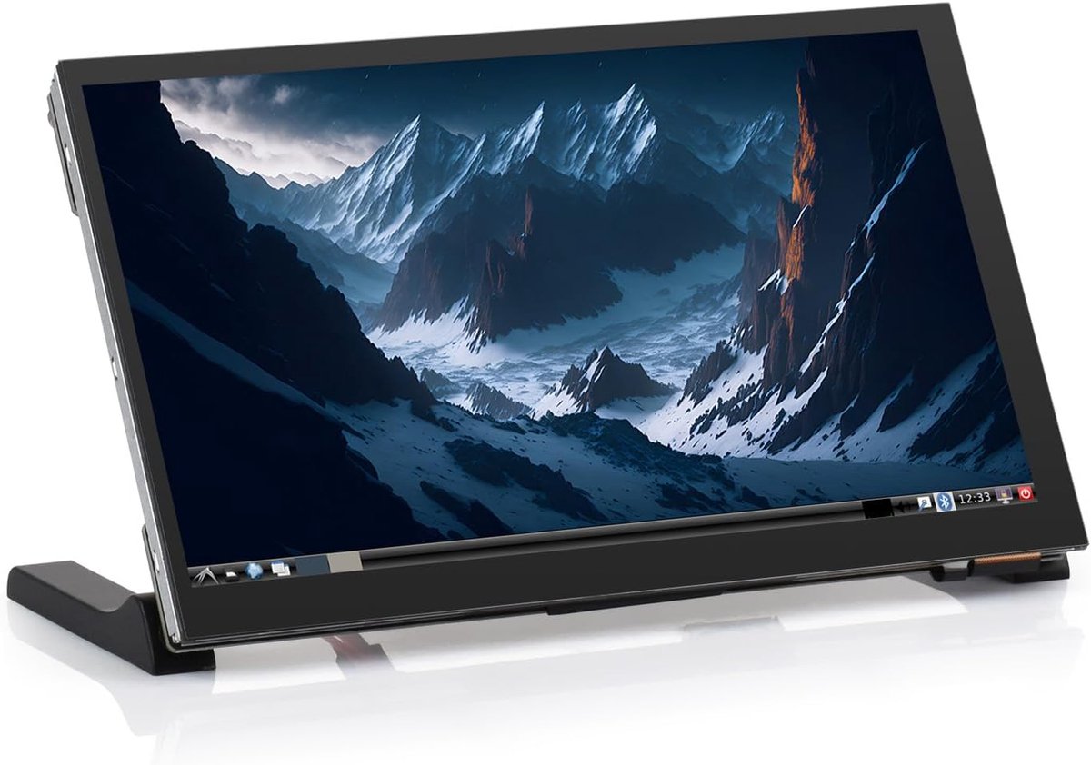 Touchscreen Monitor - QLED Display - Projecten Uitbreiden - 5-Punts Capacitief - 7 Inch - Zwart