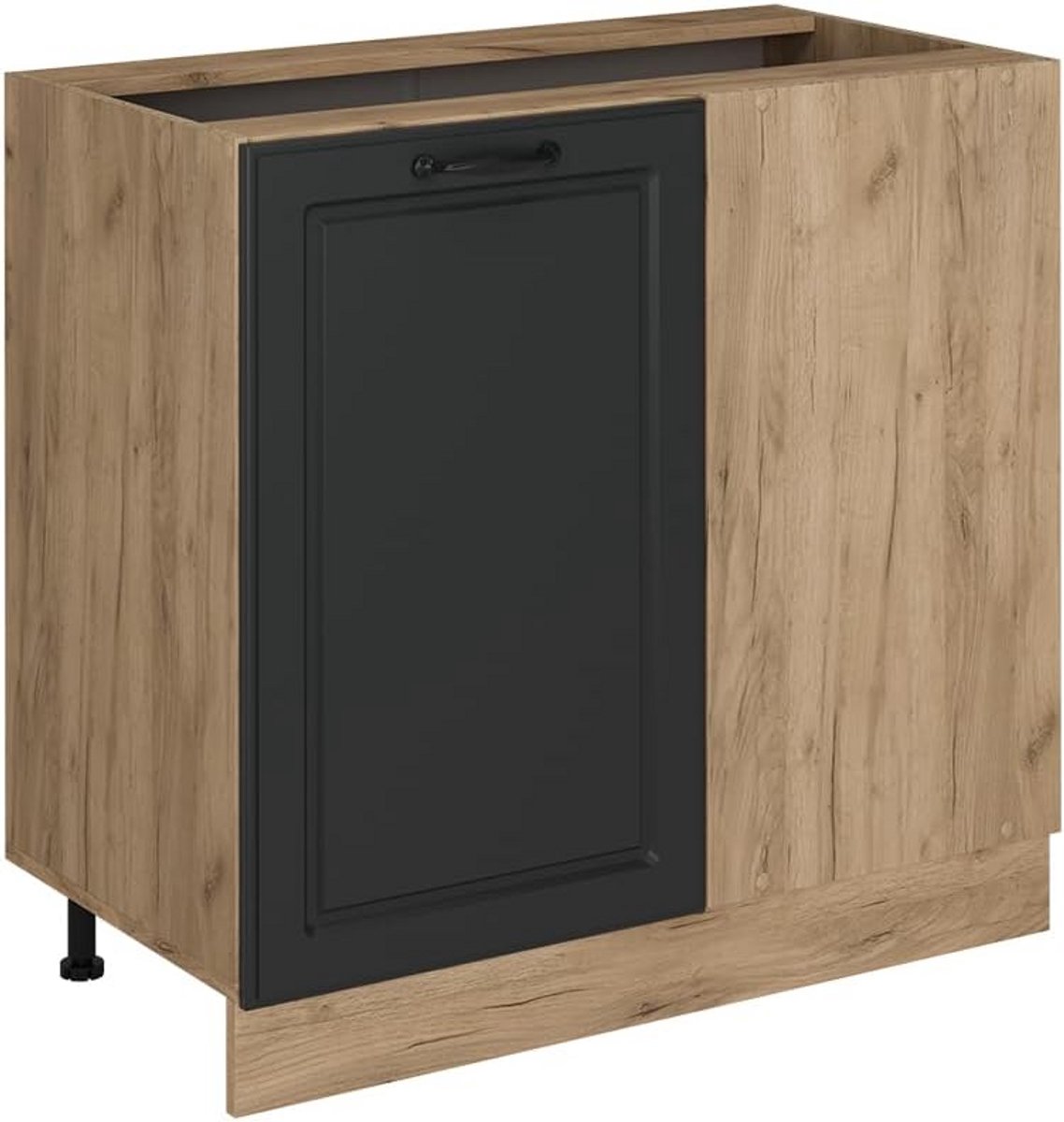Keuken Hoekmeubel Onderkast Antraciet Landhuisstijl 86 cm - Flexibel in te delen