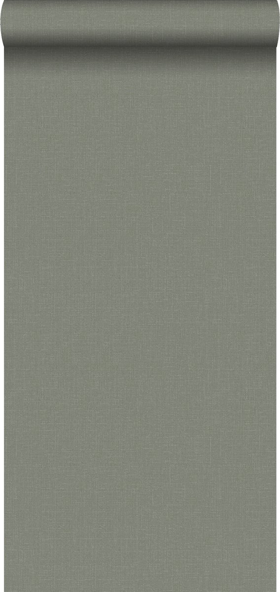 Proefstaal Walls4You behang effen groen grijs - 26,5 x 21 cm - 935343-S