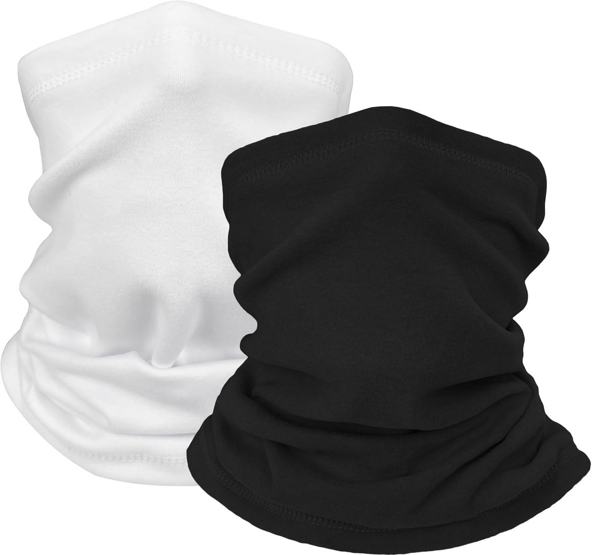 2-pack lussjaal voor dames en heren - warme fleece nekwarmer
