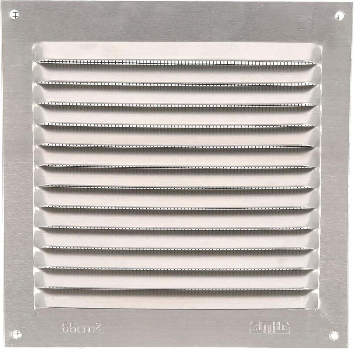 Ventilatierooster Vierkant met Muggennet - Ideaal voor Keuken en Badkamer - 150 x 150 mm