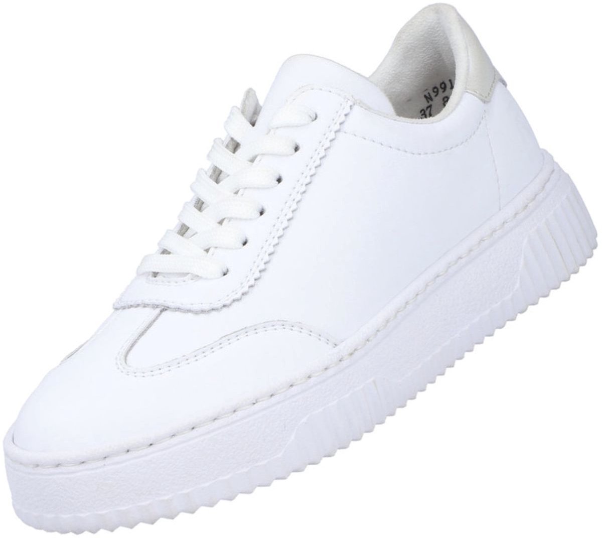 Rieker dames leren lage schoenen wit