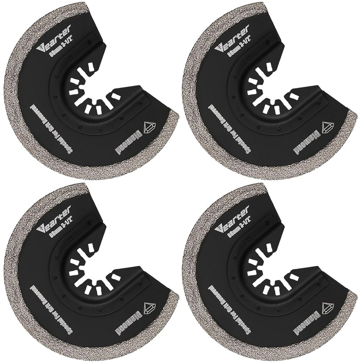 Oscillerende Zaagbladen 4 Stuks - Universele Multifunctionele Bladen voor Tegels en Cement
