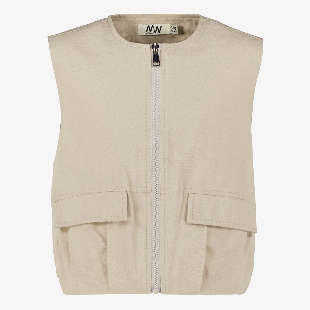 MyWay meisjes gilet beige - Maat 146/152