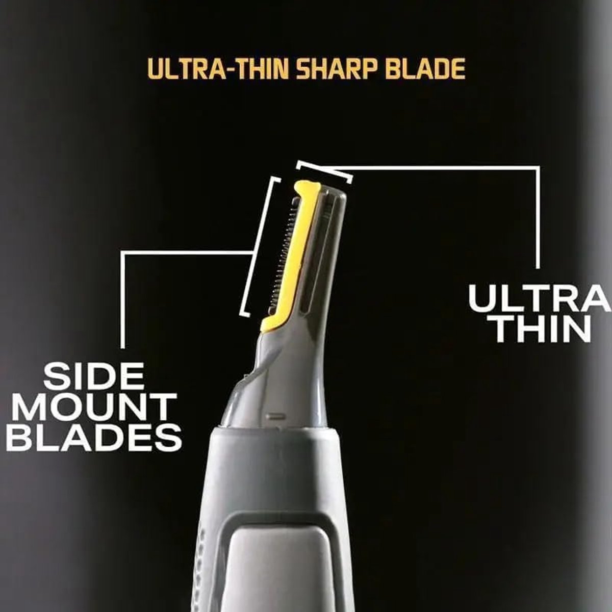 Elektrische neushaartrimmer - neustrimmer - neushaartrimmer heren - mini-scheerapparaat - scheermes - oorhaartrimmer - ABS - zwart — afbeelding 2