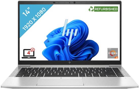 HP EliteBook 845 G8 | AMD Ryzen 5 Pro | 8GB | 256GB NVMe SSD | AMD Radeon Graphics | Windows 11 Pro - HP - Hoofdafbeelding