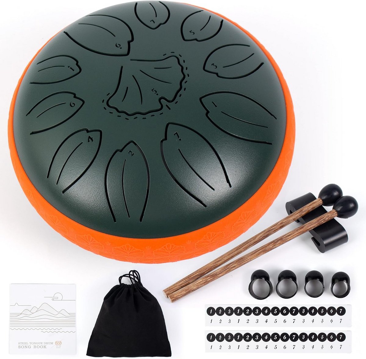 Stalen Tongtrommel 6 Inch 11 Noten C Groot voor Buiten, Yoga en Muziek