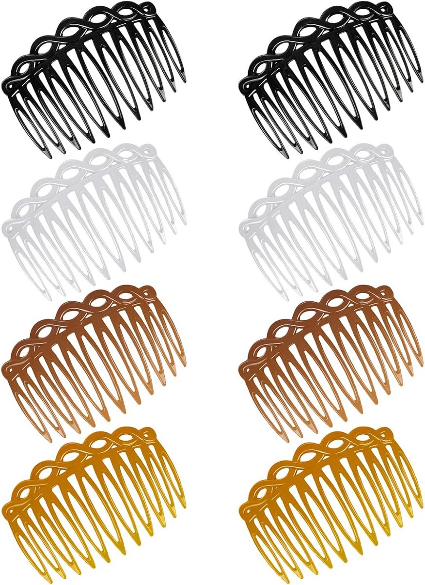 Set van 8 Franse Haarkammen voor Haarstyling en Accessoires