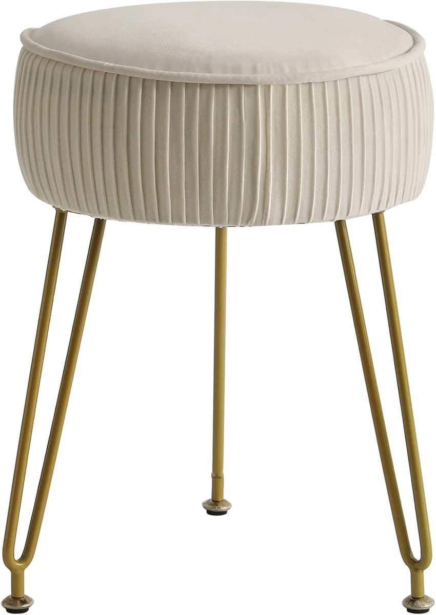 NBAP® Make up Stoel - Kaptafel Kruk - Visagie - Beige