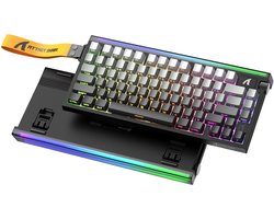Attack Shark R85HE Magnetisch Gaming Toetsenbord - Hall Effect Rapid Trigger 0,01mm - 8000Hz - RGB - 82 Toetsen - Gaming Keyboard - Zwart