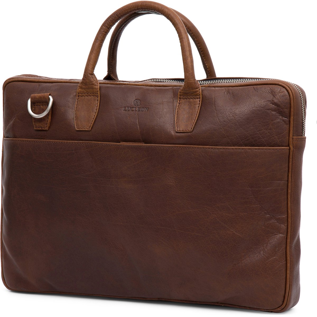 Montreal Smalle 15" Executive Tankleurige Lederen Tas