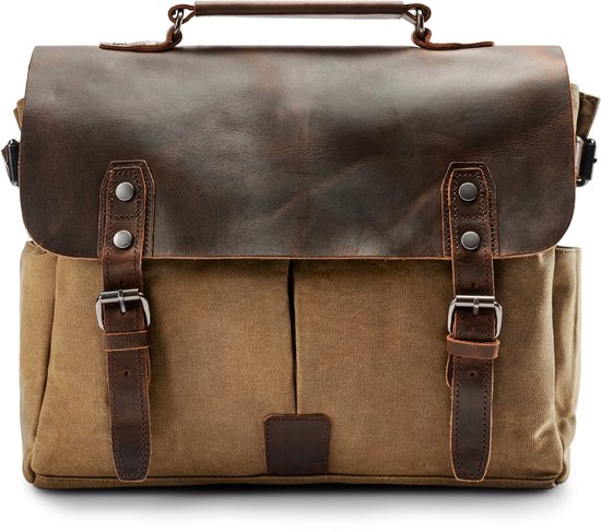 Sac à bandoulière de style vintage couleur havane