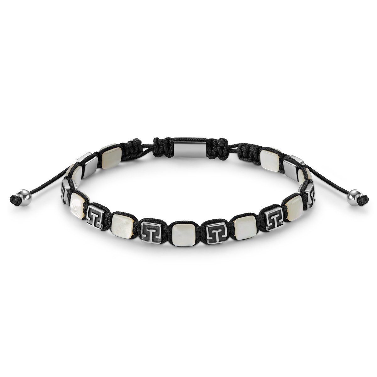 Atlantis | 7 mm Kralenarmband van Paarlemoer en Roestvrij Staal