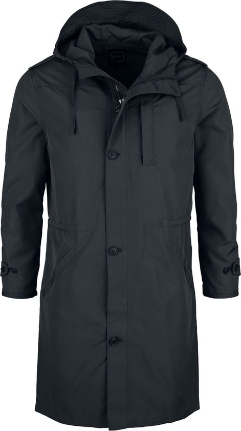 R.E.D. Rock-Engineered Design Parka noir avec capuche - Dames - L