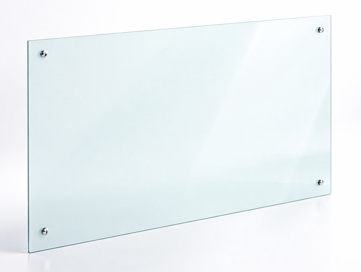 VCM Küchenrückwand Spritzschutz – ESG Hartglas 115 x 40 cm, Fliesenspiegel, Herdspritzschutz und Wandschutz für die Küche - Esilo