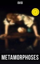 Couverture de livre avec les titres OVID METAMORPHOSES, représentant une peinture d'une figure près d'un miroir.