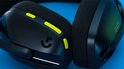 Casque Logitech G435 noir avec boutons jaunes et logo Logitech G.