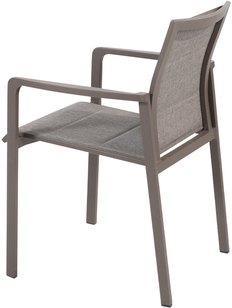 4 Seasons Outdoor Cortina chaise de jardin empilable - terre