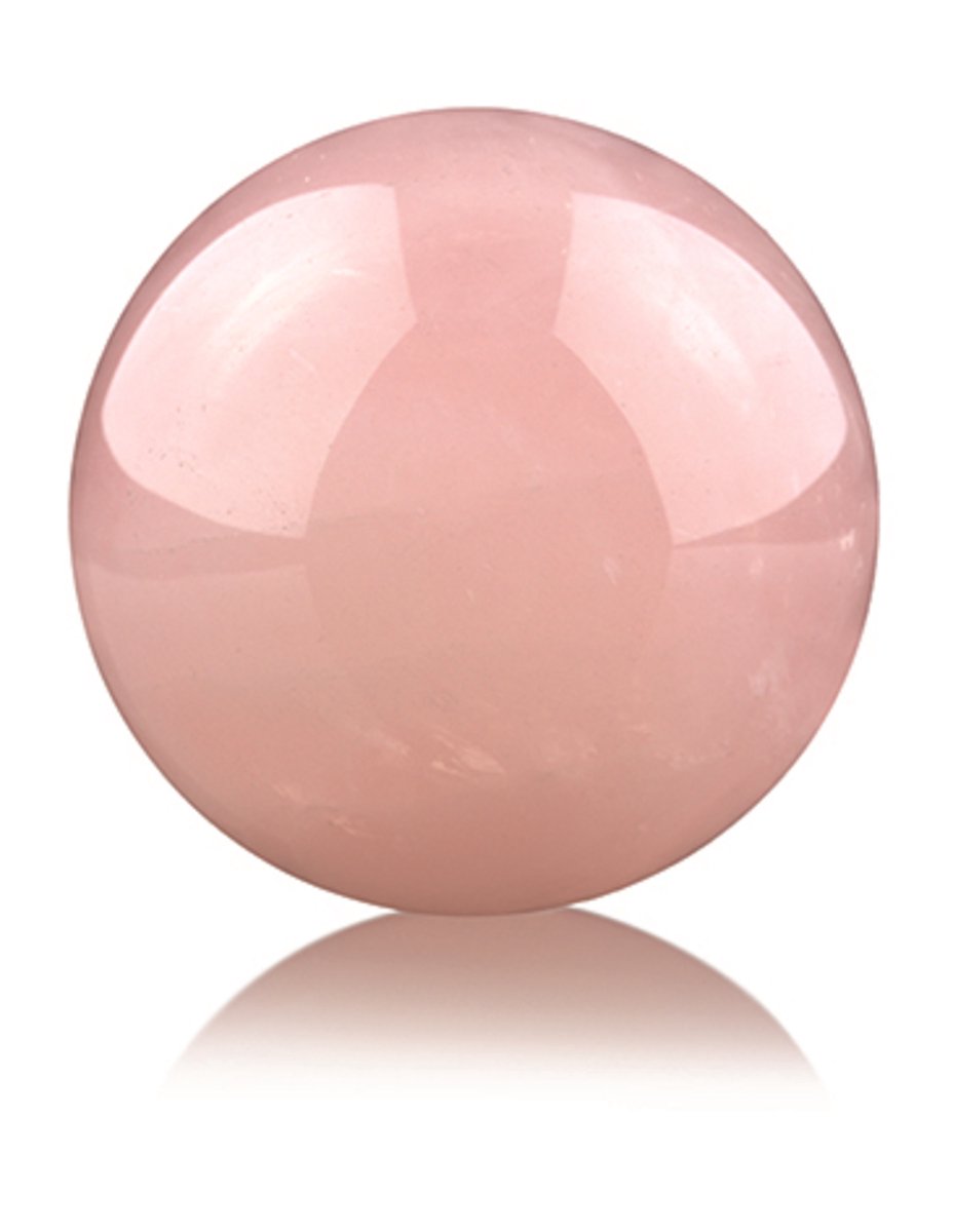 Ruben Robijn Roze kwarts 9 cm edelsteen bol