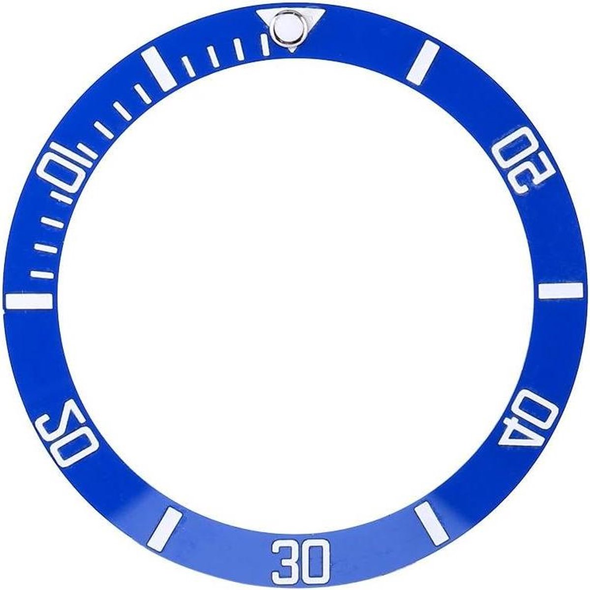 Allecto - Horloge lunette invoegen - Keramisch horloge - Blue - Watch Repair Kit - Loop reserveonderdelen - Geschikt voor merk - Blauw model.