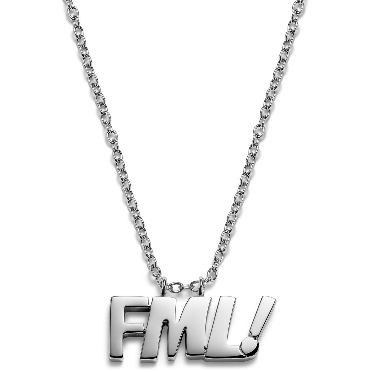 Jaygee | Zilverkleurige Roestvrijstalen FML Ketting