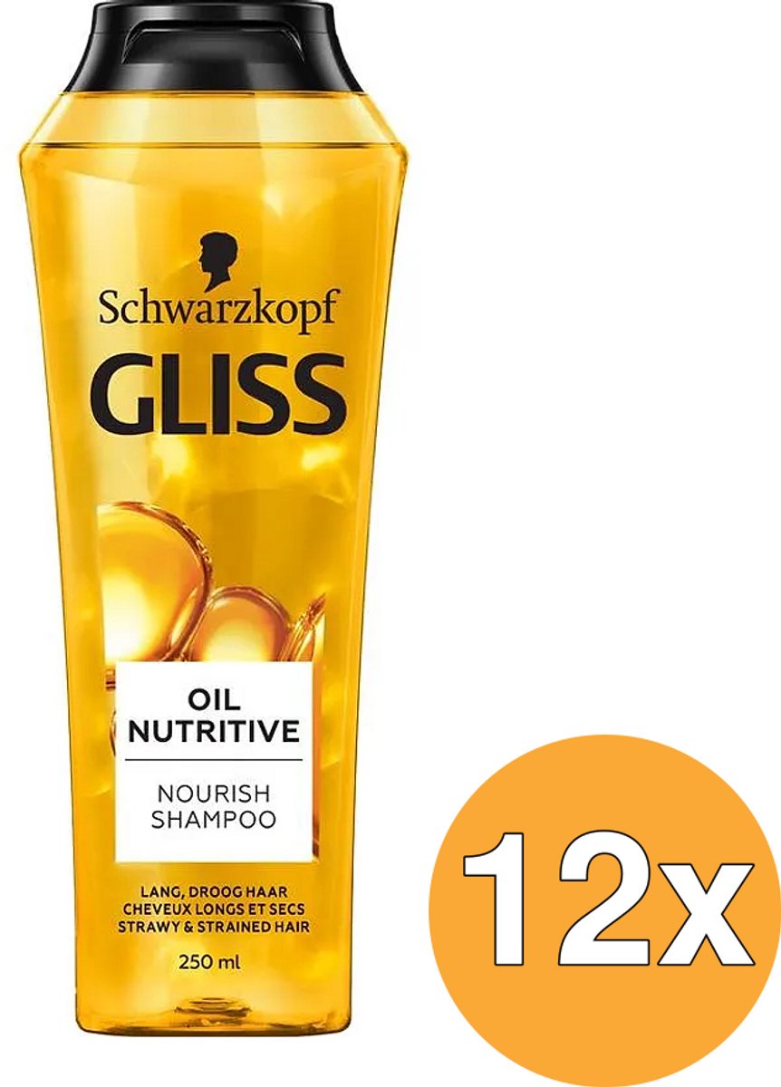 12x Gliss Kur Shampoo oil nutritive (250 ml)