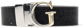 GUESS riem Adjustable & Reversible Pant Belt H25 W85 Coal Logo donkergrijs