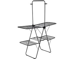 Verticaal Wasrek - Kledingdroger Toren - Ruimte Besparen - Grote Droogcapaciteit - 160x68x205 cm - Zwart