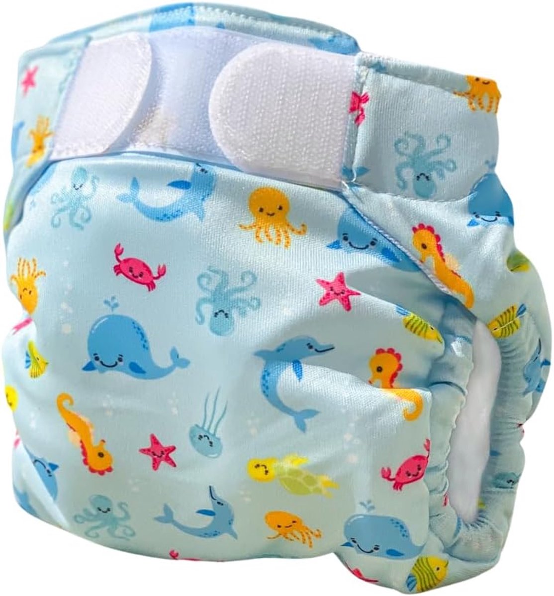 Wasbare Zwemluier - Zwemhulp Baby - Veilig Zwemmen - Superzacht Materiaal - Maat 2 - Blauw