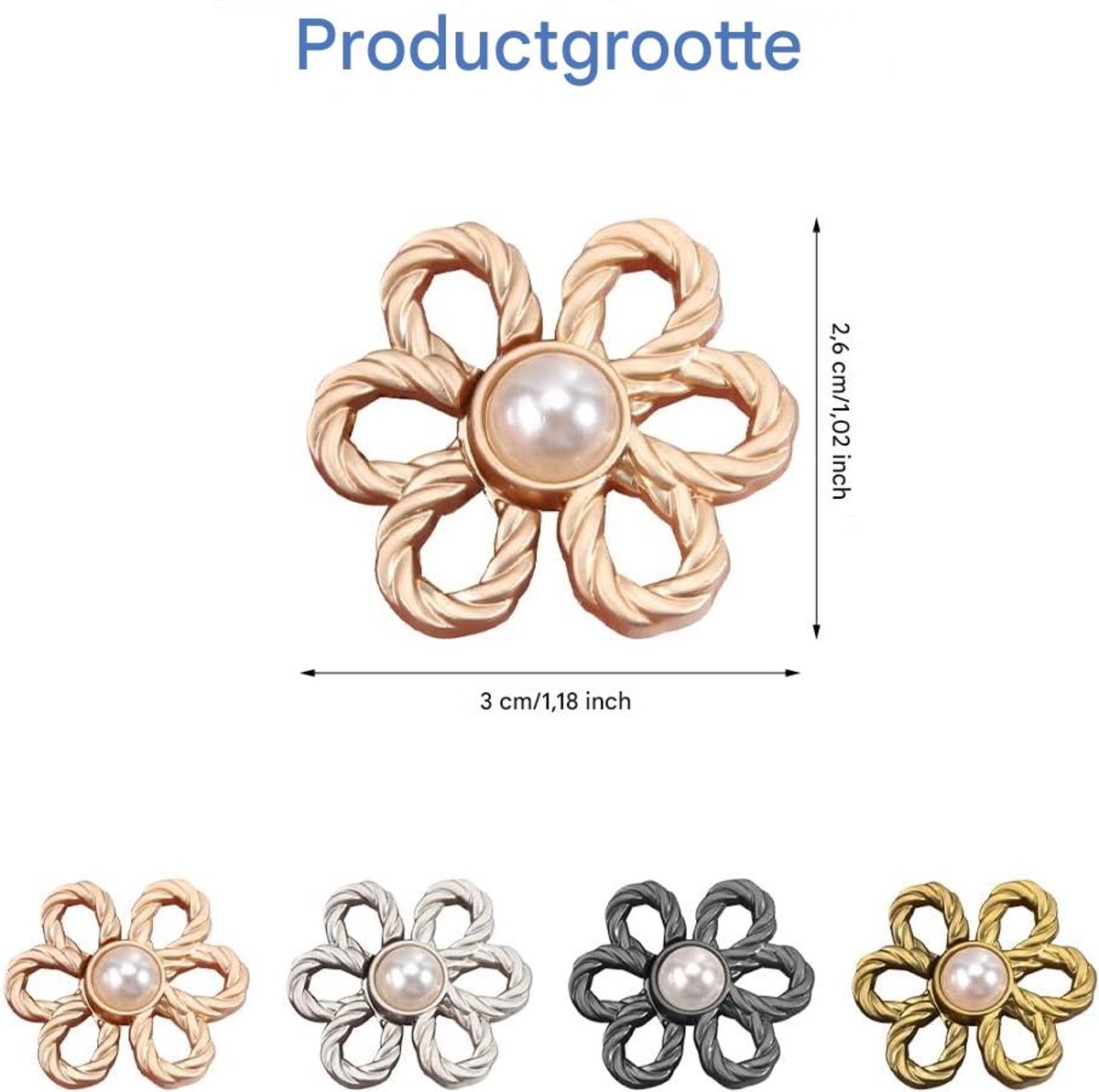Broekverkleiner - Tailleversteller Voor Broeken - Jeansverstrakkers - Taille Extender - Aanscherping Knop Richter Knoppen - Verstelbare Knoop - 8 Stuks — cadeau in Cadeau-ideeën - foto 5