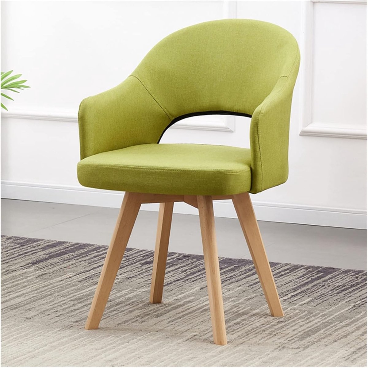 Eetkamerstoelen - Stoelen met armleuningen - Zitcomfort thuis - 360 graden draaibaar - Niet gespecificeerd - Groen