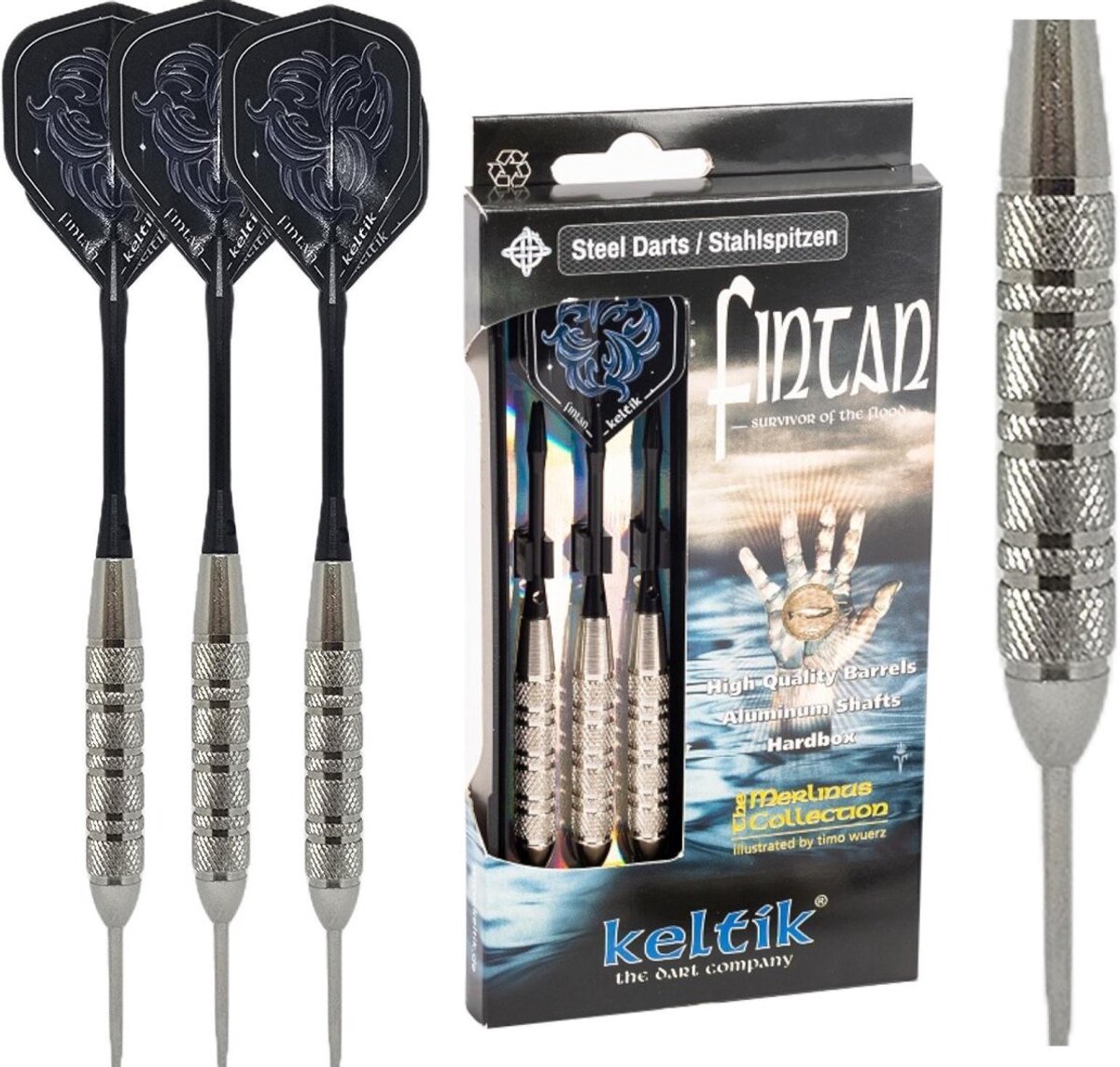 Steeldart Stalen Dartpijlen Keltik Fintan 23 g
