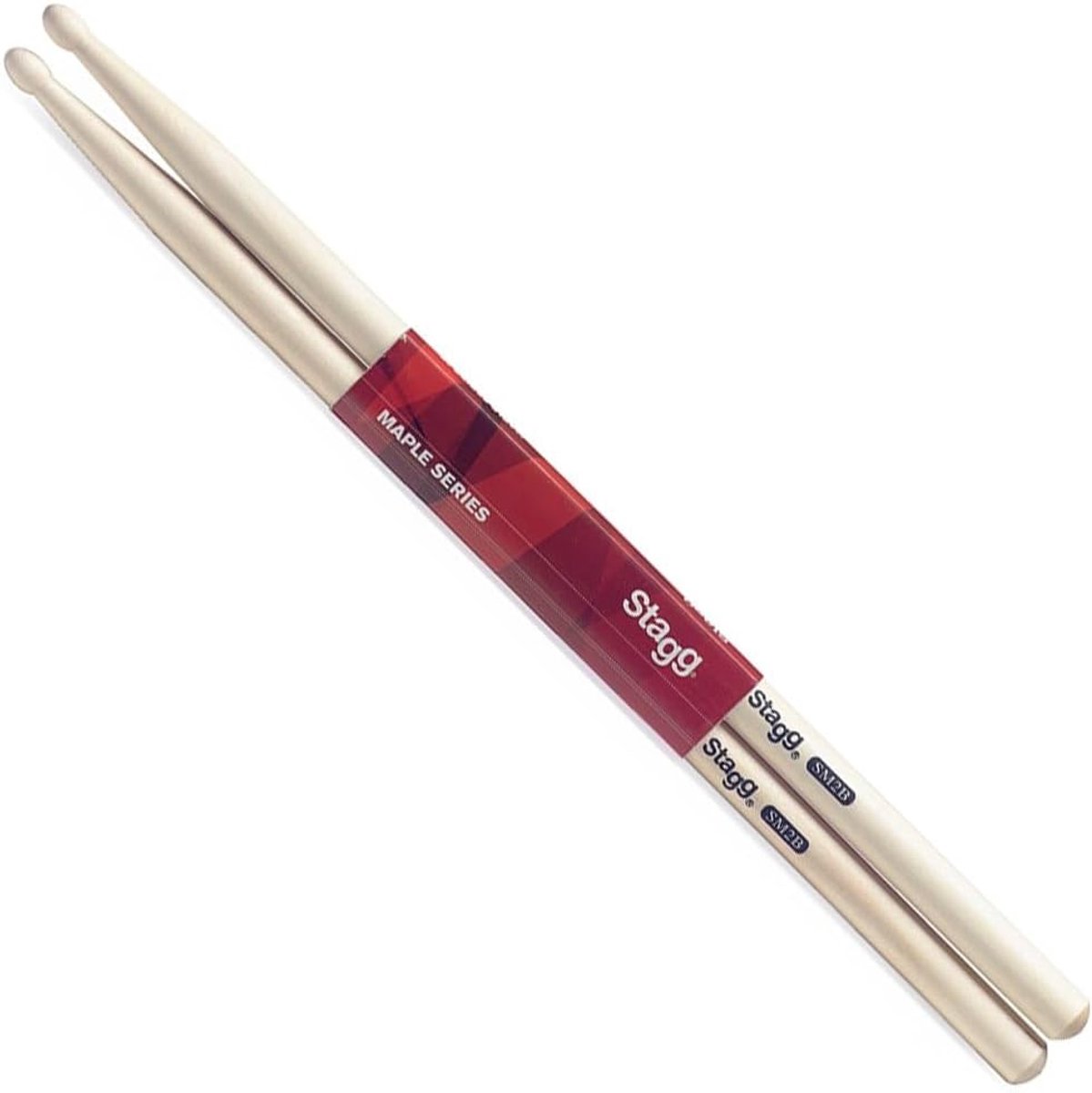 Drumstokken - Percussie Stokken - Muziek Maken - Licht Esdoornhout - Maat 2b - Bruin