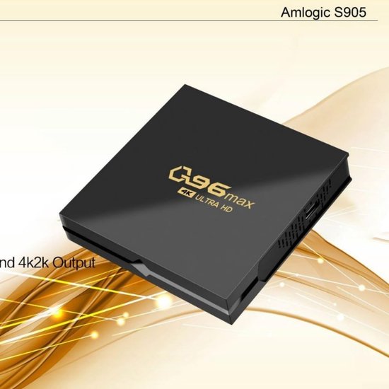Smart TV Box - Mediaspeler Android - 4K Streaming - Quad-core processor - 15 x 8 x 3 cm - Zwart — afbeelding 2