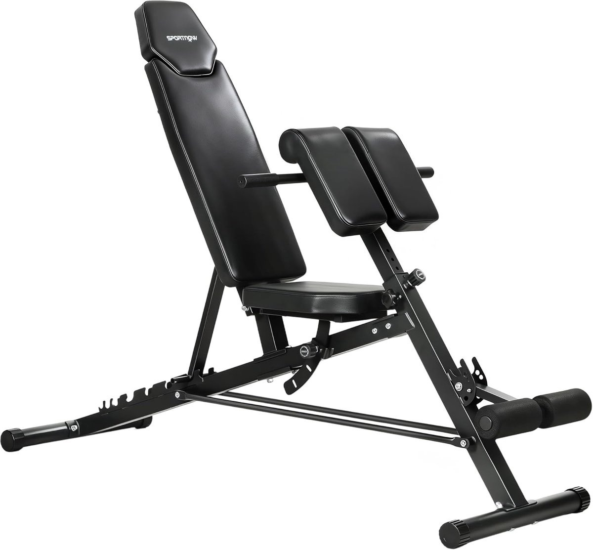 Verstelbare Halterbank - Trainingsbank Multifunctioneel - Home Gym Krachttraining - 6-voudig Verstelbaar - 180 x 935 cm - Zwart