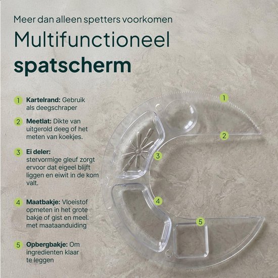Keukenmachine - Mixer Kom - Zwaar Deeg Maken - Planetaire Beweging - 5 Liter Kom - Matzwart van Merkloos — afbeelding 4
