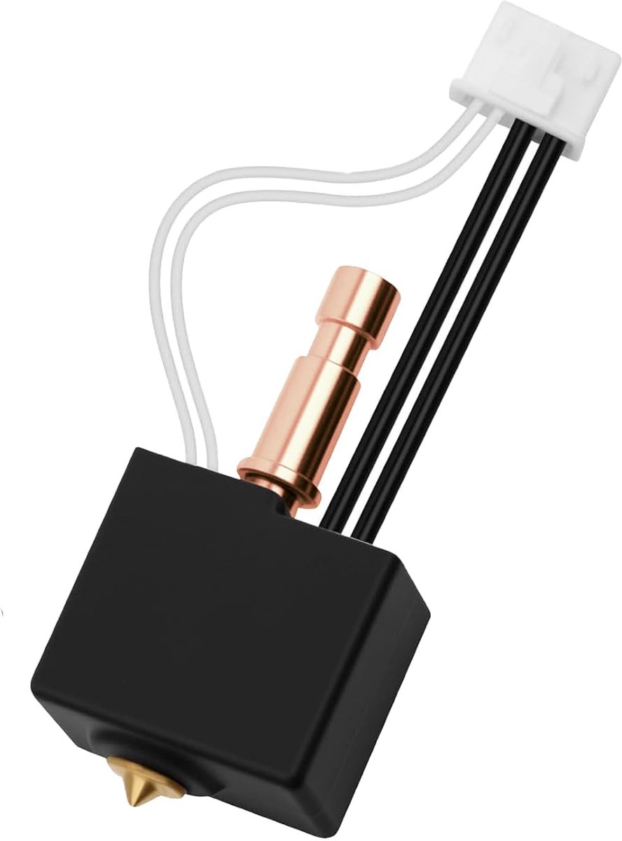 3D Printer Hotend - Printkop Upgrade - 3D Printen Verbeteren - Bi-Metal Hitteblok - 04 mm Mondstuk - Zwart
