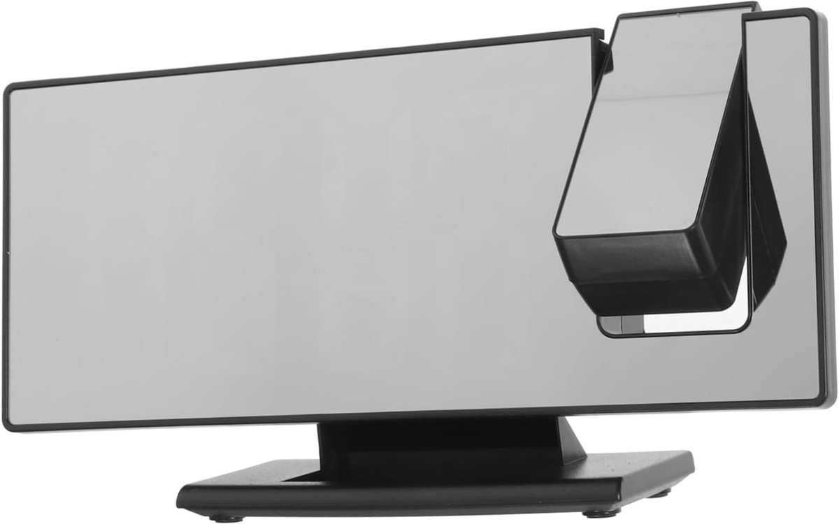 Digitale Wekker - Projectie Klok - Slaapkamer Decoratie - Grote Cijfers - 185 cm Breed - Zwart